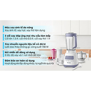 Máy xay sinh tố Philips HR2223/00 - Hàng Chính Hãng