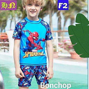 Đồ bơi bé trai hình siêu nhân nhện 10-40kg - vải thun chuyên dùng cho đồ bơi, độ co giãn cực tốt-HN.Store115