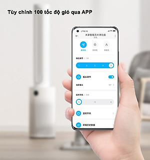 Quạt Không Cánh Lọc Không Khí Xiaomi Mijia 2 In 1 Xoay 150 Độ Khử Khuẩn UV Kết Nối App - Hàng Nhập Khẩu