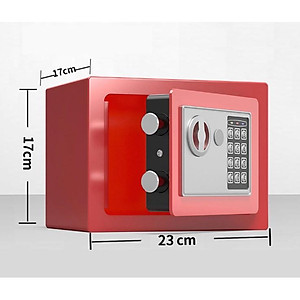 Két sắt mini có khe đút tiền chống trộm bảo mật cao, nhỏ gọn, chống cháy, có ốc vít vào tường- màu giao ngẫu nhiên