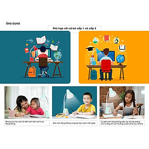 Đèn bàn, đèn LED chống cận thị chính hãng Rạng Đông bóng 5W, thiết kế siêu đáng yêu cho bé (RD-RL-24.V2 5W)