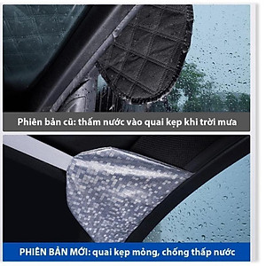 Bạt Phủ Che Nắng Chống Nóng Kính Lái Ô Tô Xe Hơi 3 Lớp Tráng Bạc Cao Cấp