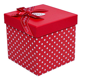 Hộp Quà Vuông V022 - 15 x 15 x 15 cm - Giao màu ngẫu nhiên