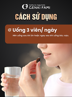 Viên Uống Bổ Gan Kanzo Ukon Genki Fami Nhật Bản, Hỗ Trợ Giải Độc, Tăng Cường Chức Năng Gan (90 viên/30 ngày)