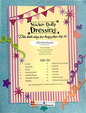 Sách Dán Hình Sáng Tạo Trang Phục Búp Bê - Buổi Dạ Hội Đáng Nhớ (Tái Bản)