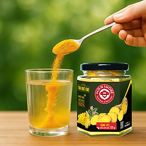 Tinh nghệ vàng Honimore nguyên chất hũ 100g - Tinh bột nghệ nguyên chất