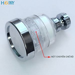 Đầu vòi tăng áp 3 chế độ có đầu lọc cặn HOBBY Home Decor VSTA3
