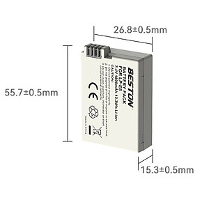 Bộ Pin LP-E8 1800mAh + Sạc Beston Dùng Cho Máy Ảnh Canon EOS 550D 600D 650D 700D Kiss X4 X5 X6i - Hàng nhập khẩu