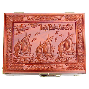 Hộp Đựng Trang Sức-Dấu Triện Giám Đốc  TOKDODO Gỗ Tự Nhiên Có Khoá Số