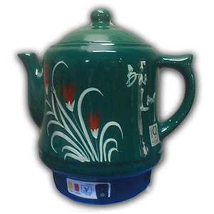 Ấm Siêu Sắc Thuốc Điện Tự Động Gốm Bát Tràng Bảo Long Phú Vinh Cao Cấp PV-368T (5 lít) - Màu Ngẫu Nhiên - Hàng Chính Hãng