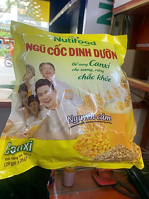 Combo 3 bịch Ngũ cốc Canxi (500g) của hãng Nutifood giúp Xương chắc khỏe dùng cho cả gia đình
