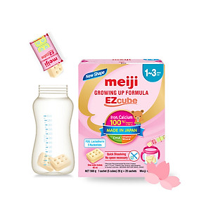 Sản phẩm dinh dưỡng công thức Meiji Growing up Formula Ezcube 560g (Dành cho trẻ từ 1-3 tuổi)