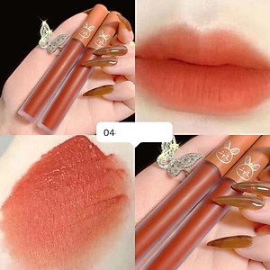 Set 5 Son Kem Lì Thỏ LEADUU lâu trôi mềm mịn