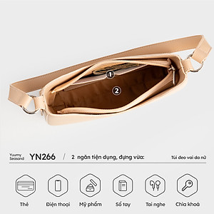 Túi Yuumy ( Thời trang nữ thiết kế đơn giản size 25 - Túi đeo vai da Seasand YN266 )