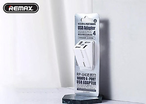 Củ sạc nhanh 4 cổng ra USB công suất 3.4A Remax RP-U43 - Hàng chính hãng