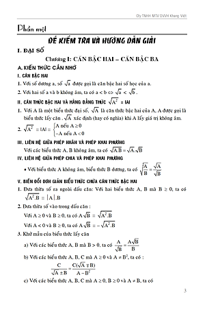 100 ĐỀ KIỂM TRA TOÁN 9 - NGUYỄN ĐỨC TẤN - KV