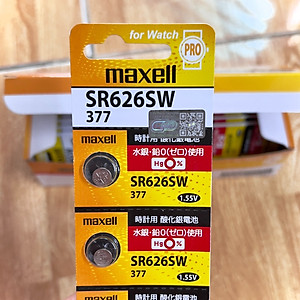 Pin Maxell Silver Oxide 1.55V SR626SW 377
