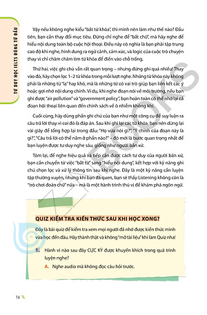 Sách Tư Duy Học IELTS Đúng Từ Đầu