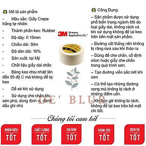 Băng Keo Giấy Siêu Dính Masking Tape 3M 320 - 48mm x 30 yards