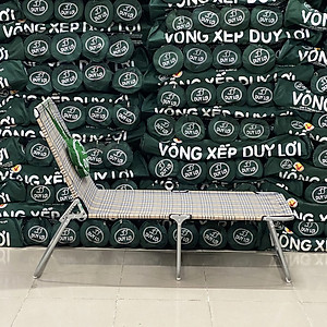 GHẾ - GIƯỜNG XẾP  DUY LỢI THÉP CHÂN DÀI (TẶNG 10 MÓC ÁO KÉP NHỰA CAO CẤP DUY LỢI)