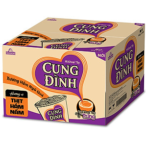 Thùng 24 Ly Mì Khoai Tây Cung Đình Hương Vị Thịt Hầm Nấm