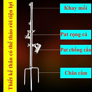 Tháp Câu Đài Đa Năng Hỗ Trợ Chống Cần Câu , Cố Định Rọng Cá , Khay Mồi