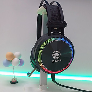 Tai nghe Gaming E-Dra EH412 Pro Pink 7.1 Led RGB - Hàng Chính Hãng