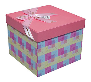 Hộp Quà Vuông V023 - 18 x 18 x 15 cm - Giao màu ngẫu nhiên