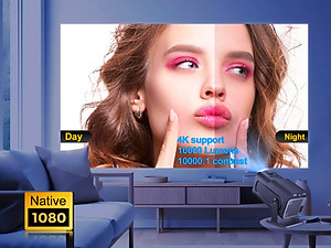 Máy Chiếu WiFi Android Di Động P30M 4K Wifi 6 Bluetooth 5.0 Kết Nối Điện Thoại Máy Tính Xem Trực Tiếp Bóng Đá Youtube