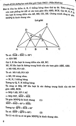 Sách Chuyên đề Bồi dưỡng học sinh khá giỏi Toán THCS phần Hình học