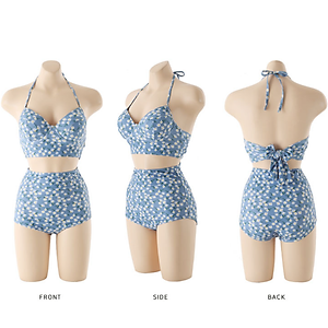 Bikini Hai Mảnh Họa Tiết Hoa Nhí AT223 MayHomes Đồ Bơi Nữ Thun Lạnh Co Giãn Tốt Two-Piece Swimwear