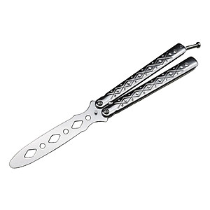 Bộ 2 Dao Bướm Thích Hợp Đi Cắm Trại Dã Ngoại An Toàn Khi Sử Dụng Training Knife Tool Safe