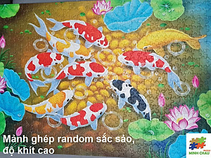 Tranh Xếp Hình Random Cut 750 Mảnh Minh Châu – Cute Kittens (40x60cm)