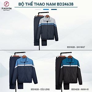 Bộ quần áo thể thao nam FASVIN BD24638.HN chất vải gió dán 02 lớp dày dặn ấm áp