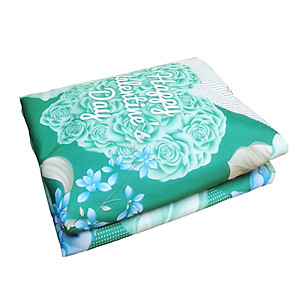 Áo Hai Mặt Bọc Nệm 1m2x2mx10cm Có Khóa - Giao Màu Ngẫu Nhiên