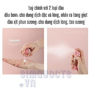 Lọ chiết mỹ phẩm dầu gội sữa rửa mặt hút chân không phong cách bắc âu