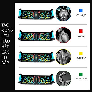 dụng cụ chống đẩy hít đất đa năng 16in1 bài tập gym tại nhà phục vụ đa đạng mọi khối cơ - Chính hãng DoDoDios