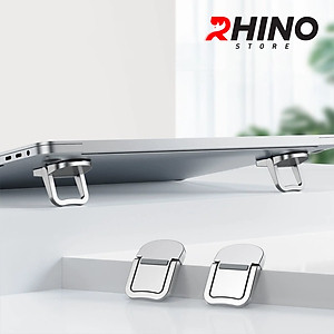 Kệ đỡ Laptop gắn máy Rhino KL901 Tiện lợi, nhỏ gọn, dễ dàng mang theo, siêu bền, kê cao lên tới 12 độ - Hàng chính hãng