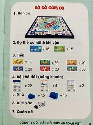 Cờ Tỉ Phú Monopoly Vui Nhộn Cao Cấp, An Toàn – Hàng Chính Hãng