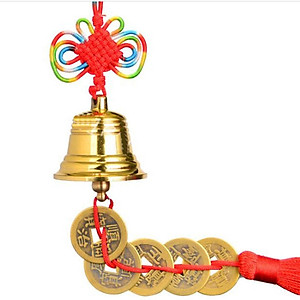 Chuông gió đồng xâu xu ngũ đế phong thủy