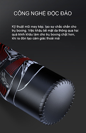 Trụ Đấm Bốc,Trụ Boxing 8725 Kết Cấu Da PU 4 Lớp Siêu Bền Cao Cấp Đại Nam Sport + Găng Đấm Bốc