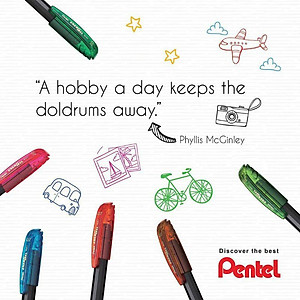 Bút gel Pentel Energel BL417 ngòi 0.7mm khô nhanh mực đẹp nhiều màu tiện lợi