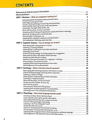 Q: Skills For Success: Level 1: Listening And Speaking Student Book With iQ Online Practice - 3rd Edition