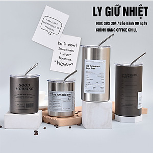Ly Giữ Nhiệt 8 Tiếng Inox 304 5 Lớp, Cốc Giữ Nhiệt Iced Americano Cao Cấp Bán Chạy Bảo Hành 90 Ngày Tại Office Chill