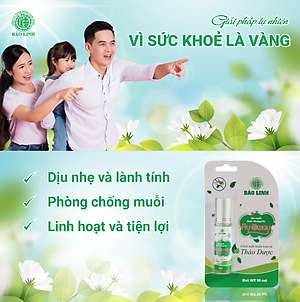 Lăn muỗi Fly@way 10ml - Giúp giảm ngứa do muỗi đốt, côn trùng cắn - Mùi hương bạc hà , Chiết xuất từ Thảo dược thiên nhiên, An toàn cho bé và cả gia đình.