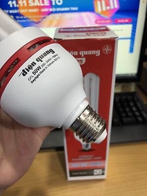 Đèn Compact Điện Quang ĐQ-CFL-4U-F14-50W-DL-E27