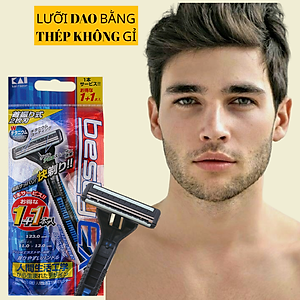 Dao Cạo Râu 2 Lưỡi Kép Kai 14666-Besty BSTX-2PF2 (Set 2 cây)