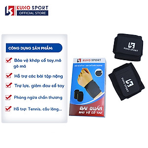 Băng bảo vệ cổ tay ,Tập gym, cầu lông, tennis... Bó cổ tay Chống chấn thương KUNOSPORT