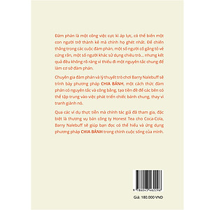Sách Chia Bánh - Sự thật về đàm phán - Bài học thực chiến từ bậc thầy lý thuyết trò chơi đã bán công ty của chính mình cho hãng nước giải khát lớn nhất thế giới