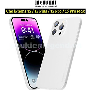 Ốp nhám siêu mỏng 0.3mm cho iPhone 17 Pro Max / 17 Pro / 17 Air / 17 / 16 Pro Max / 16 Pro /16 Plus / iphone16 hiệu Memumi, mặt lưng chống trượt, chống bám bẩn - hàng nhập khẩu